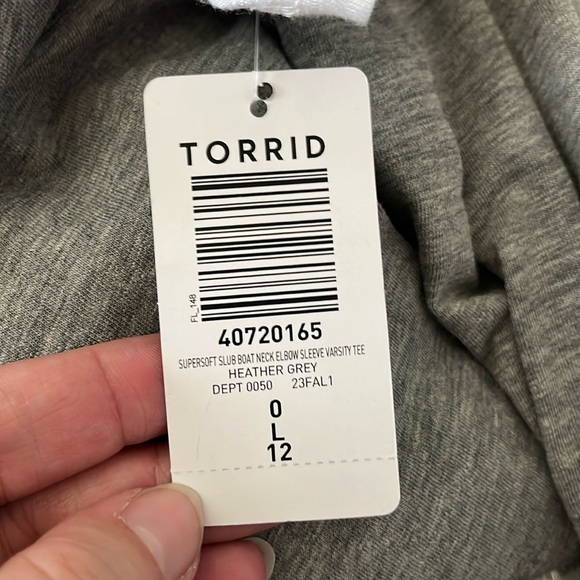NWT! Super soft torrid varsity style tee. 0 - Picture 5 of 6